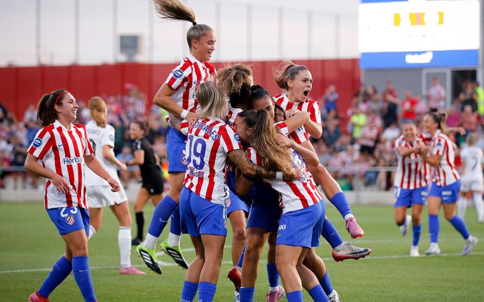 Atlético venceu Real Madrid e manteve liderança da Liga F. (Foto: Atlético de Madrid/Divulgação)