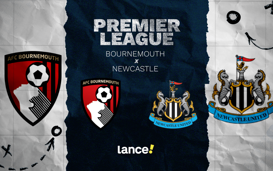 Bournemouth x Newcastle: quinta rodada da Premier League (Foto: Arte/Lance!)
