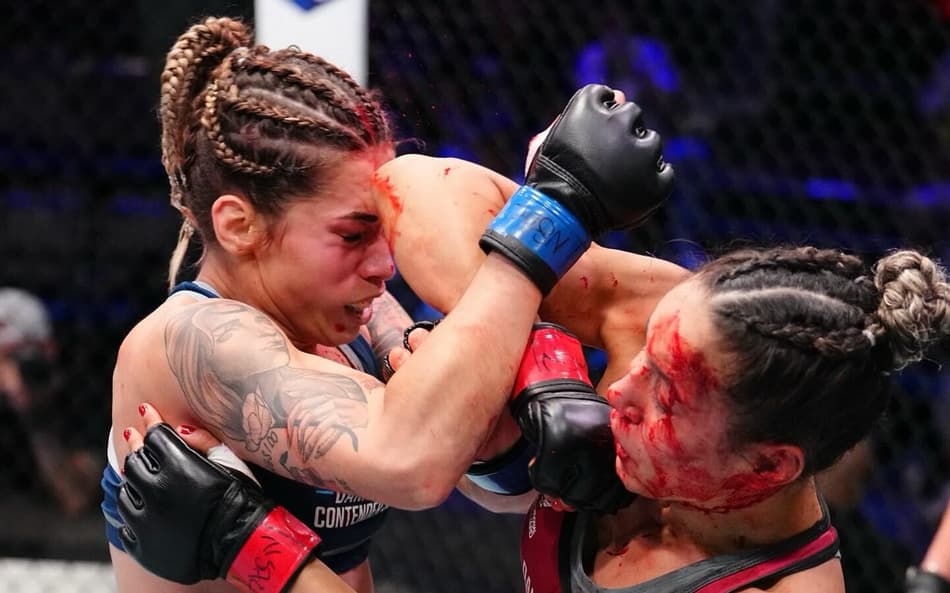 Jeisla levou a melhor sobre Montenegro - as duas foram contratadas pelo UFC (Foto: Reproduçãp Instagram UFC Brasil)