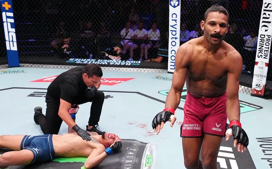 Nallo nocauteou brasileiro Silva (Foto: Reprodução Instagram UFC Canada)