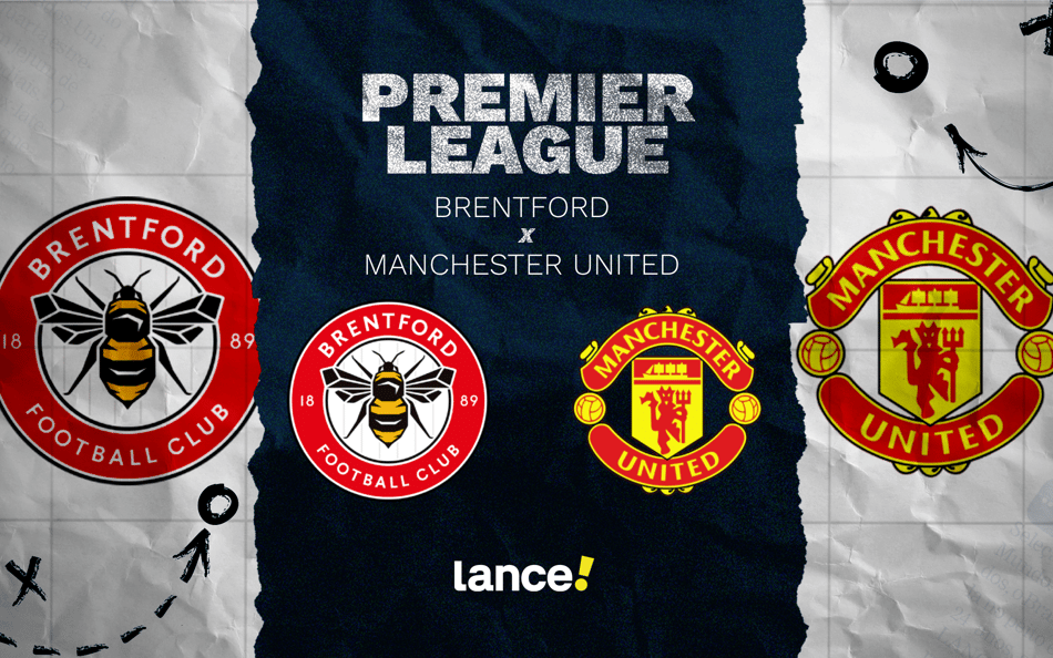 Brentford x Manchester United: sexta rodada da Premier League (Foto: Arte/Lance!)
