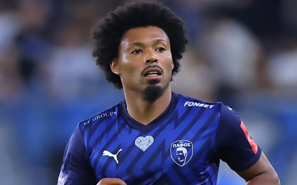 Bruno Felipe em ação pelo Pafos (Foto: Divulgação/Pafos)