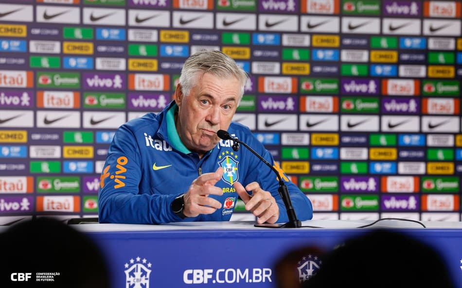 Carlo Ancelotti, técnico da Seleção Brasileira