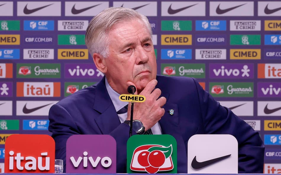 AO VIVO – Carlo Ancelotti concede entrevista antes de Bolívia x Brasil