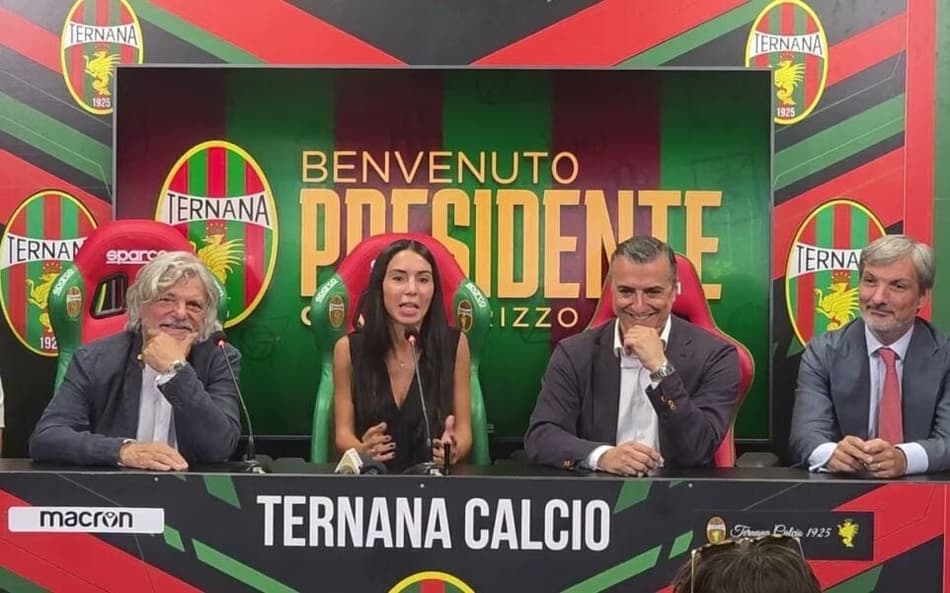 Claudia Rizzo é a nova presidente do Ternana (Foto: Divulgação/Ternana)