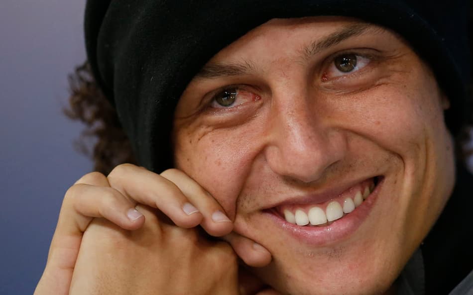 ATENCAO EDITORES! FOTOS EMBARGADAS PARA VEêCULOS DE FORA DO BRASIL - David Luiz durante coletiva da Selecao Brasileira na Granja Comary.