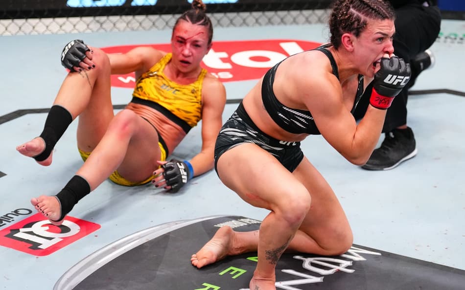 Dern x Ribas 2 - duelo de brasileiras abriu o ano do UFC (Foto: Reprodução Twitter UFC)