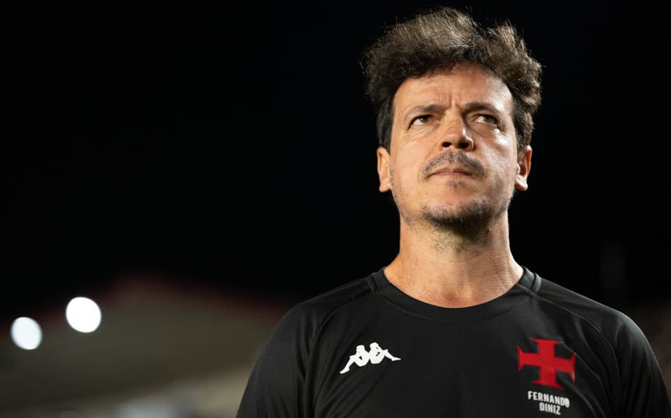 Diniz, técnico do Vasco, no jogo contra o Atlético-MG