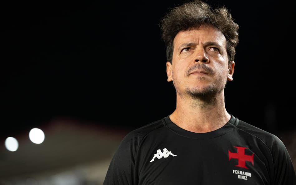Diniz, técnico do Vasco, no jogo contra o Atlético-MG