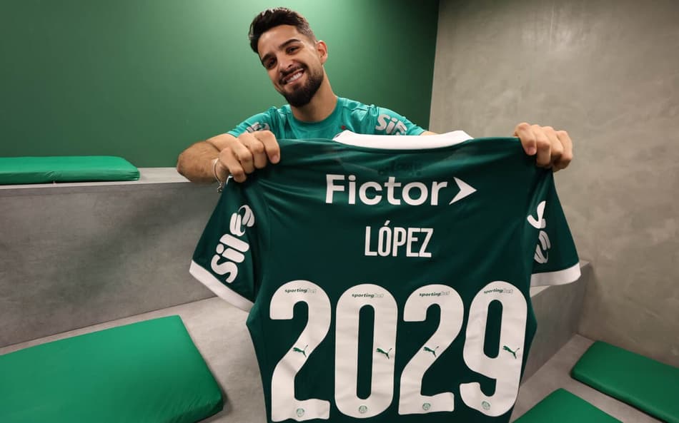 Flaco López, atacante do Palmeiras
