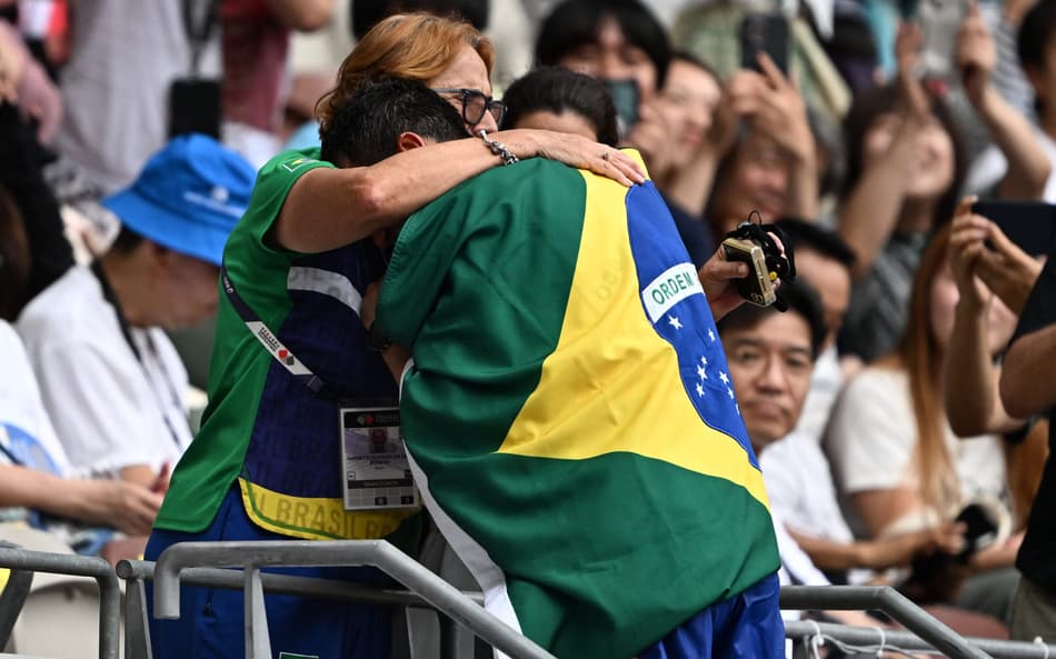 Gianetti e Caio Bonfim comemoram conquista da medalha de ouro