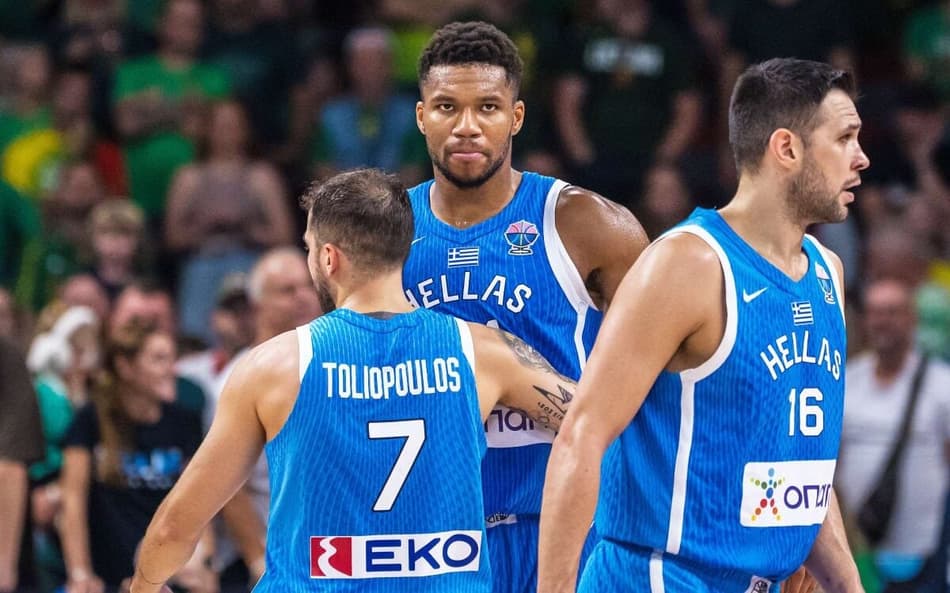 Giannis Antetokounmpo em jogo entre Grécia e Lituânia no EuroBasket (Foto: Fiba)