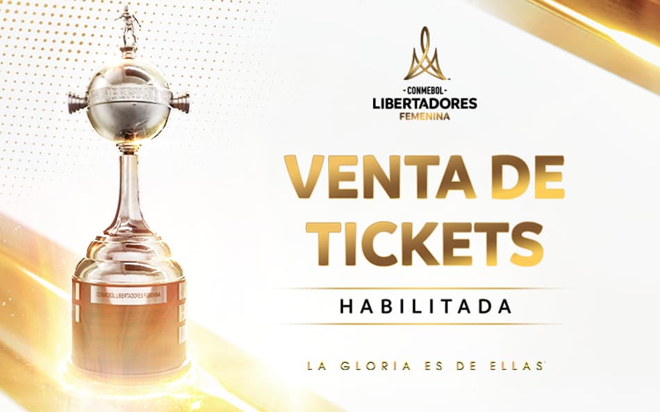 Conmebol divulga informações de vendas de ingresso para a Libertadores Feminina (Foto: Reprodução/Conmebol)