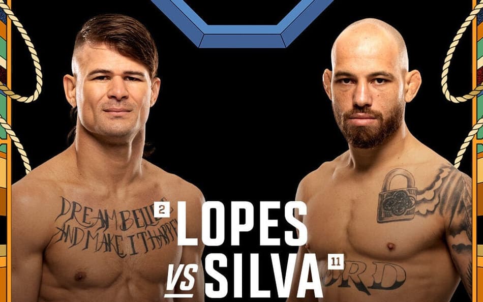 Pôster do UFC Noche, que terá Diego Lopes e Jean Silva na luta principal (Foto: Divulgação/UFC)