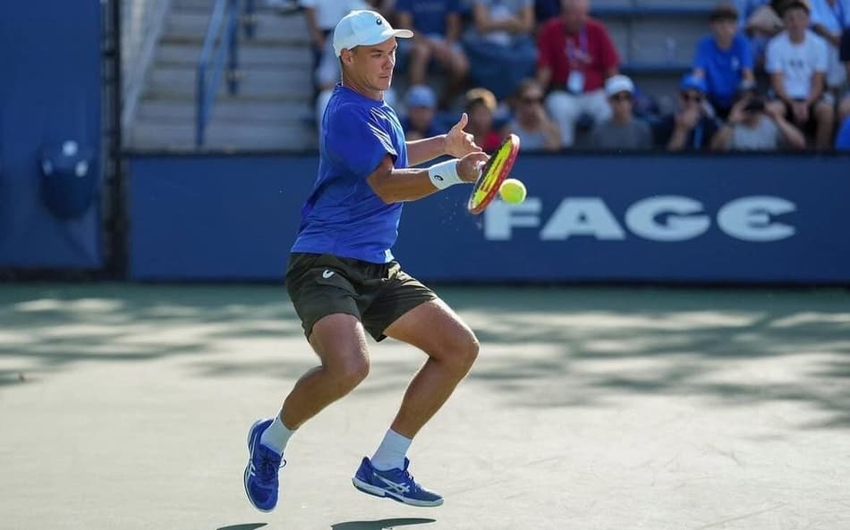 Kamil Majchrzak em ação no US Open. (Foto: Reprodução)
