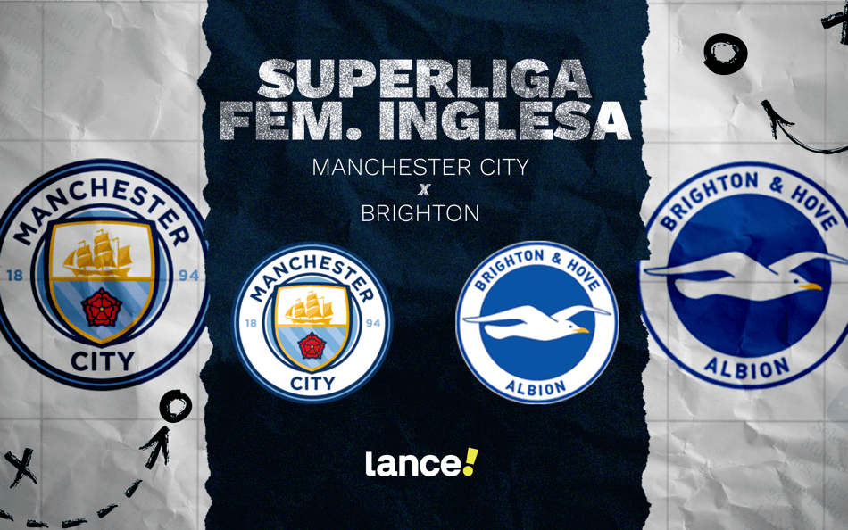 Manchester City e Brighton se enfrentam pela Superliga Feminina da Inglaterra