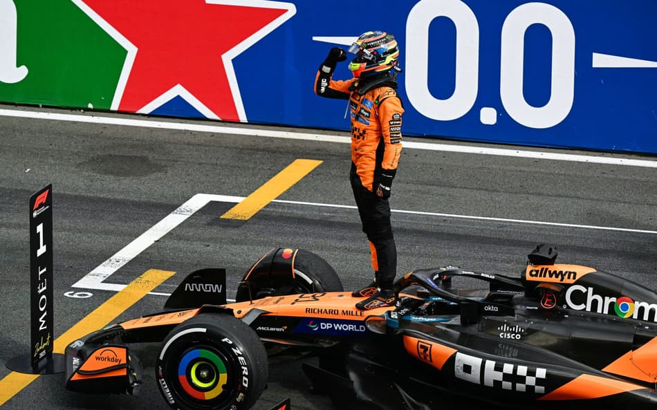 Oscar Piastri, da McLaren, no GP da Holanda na F1 2025 (Foto: NICOLAS TUCAT / AFP)