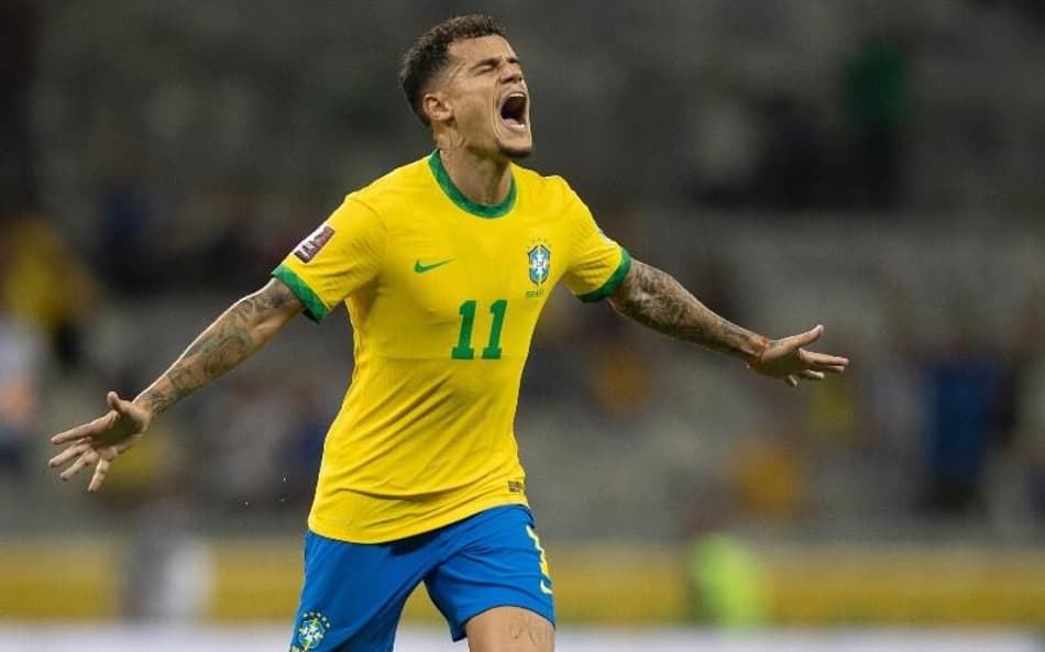Philippe Coutinho em campo pela Seleção (Foto: Lucas Figueiredo/CBF)