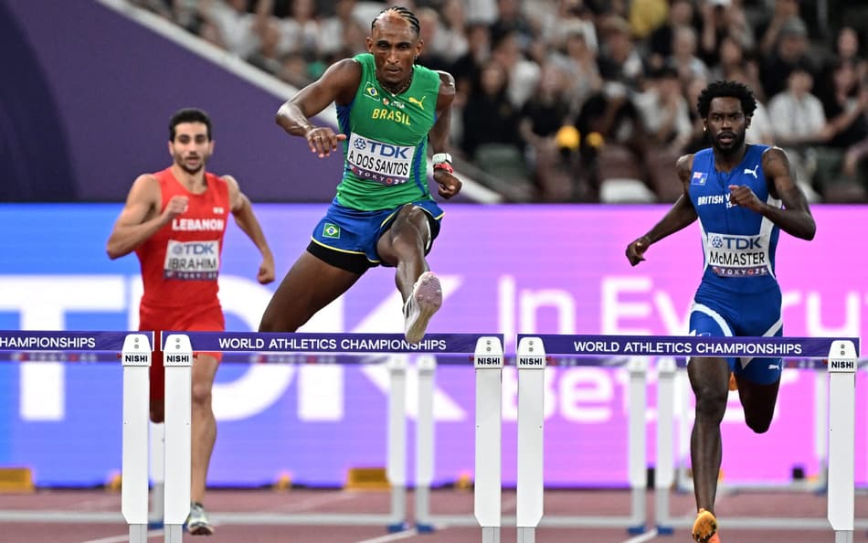 Alison dos Santos fez boa estreia no Mundial de Atletismo