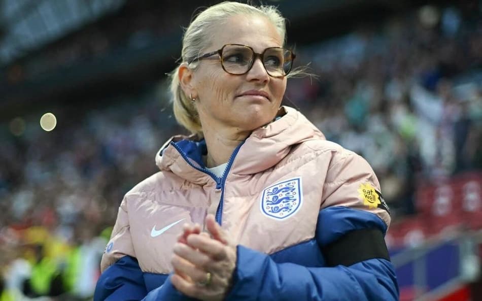 Sarina Wiegman, treinadora da Inglaterra. (Foto: Inglaterra/Divulgação)