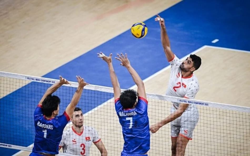 Tunísia x Filipinas no Mundial de Vôlei Masculino 2025 (Foto: Divulgação/ FIVB)