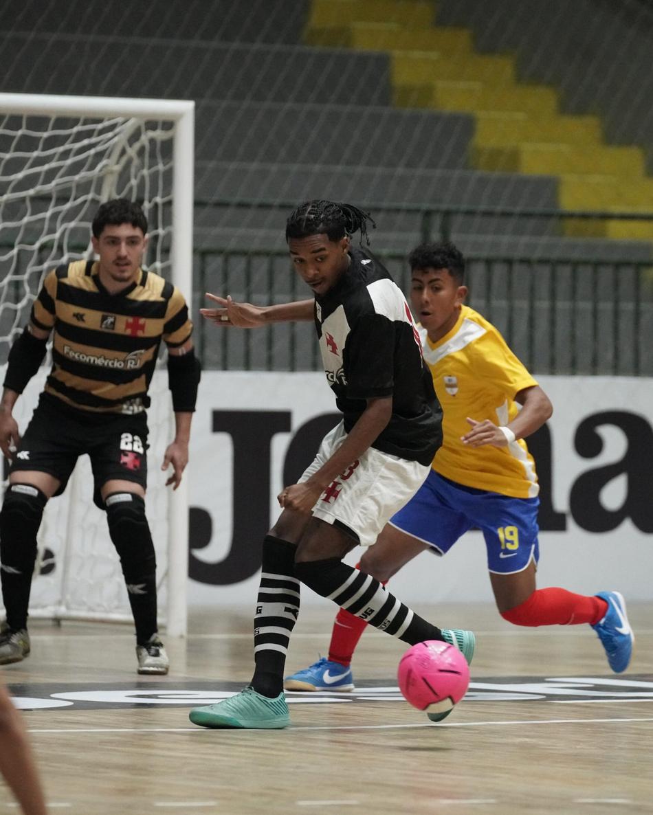 Partida entre Vasco e NY Equador na Copa Mundo do Futsal (Foto: Mauricio Mateus Moreira)