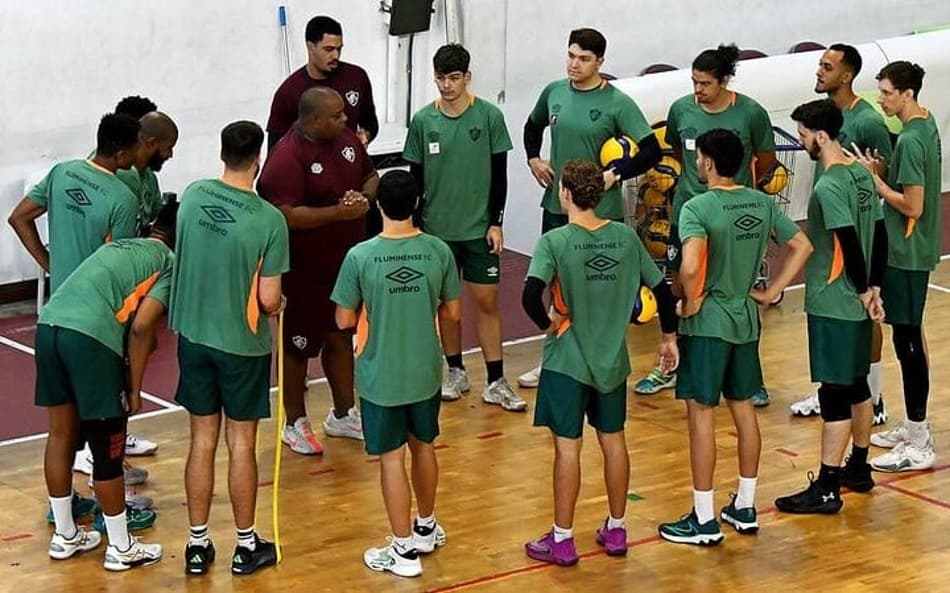 Vôlei masculino do Fluminense se prepara para disputa do Campeonato Carioca (Foto: Divulgação/ FFC)