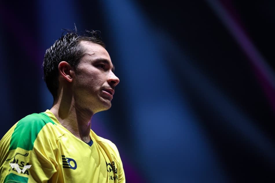 Hugo Calderano é eliminado por Kanak Jha no WTT Champions de Montpellier (Foto: Divulgação / WTT)