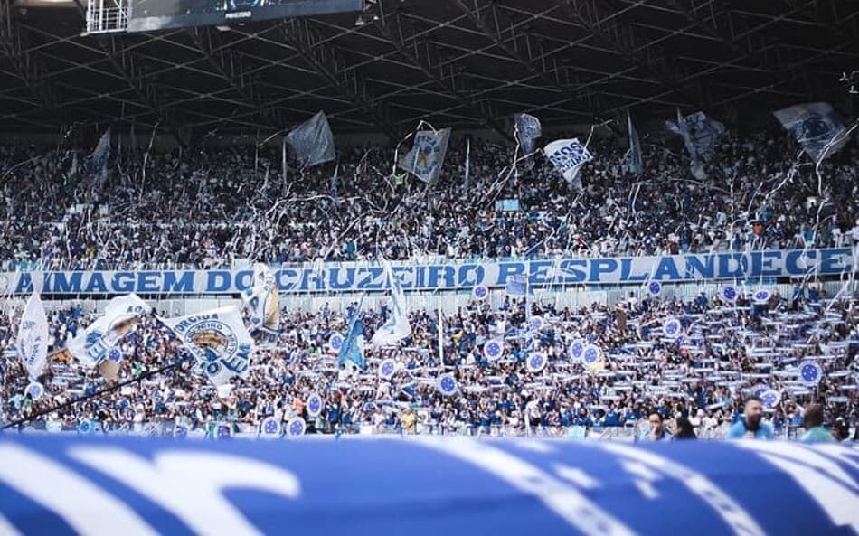 Torcida do Cruzeiro no Mineirão (Foto: Gustavo Martins/Cruzeiro)