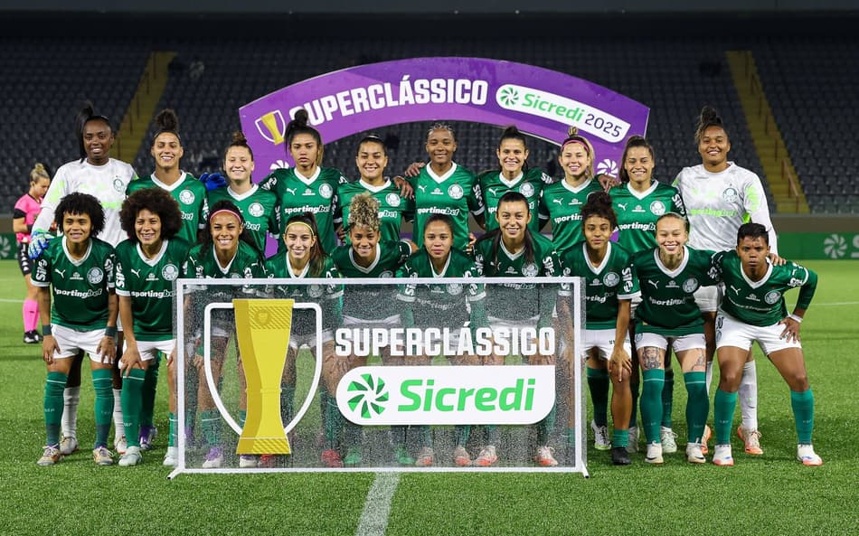 Elenco do Palmeiras em 2025. (Foto: Fabio Menotti/Palmeiras)