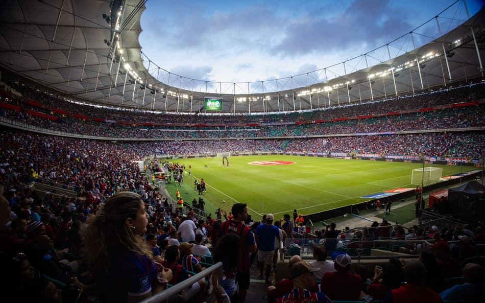 Torcida do Bahia na Arena Fonte Nova (Foto: Letícia Martins / EC Bahia)