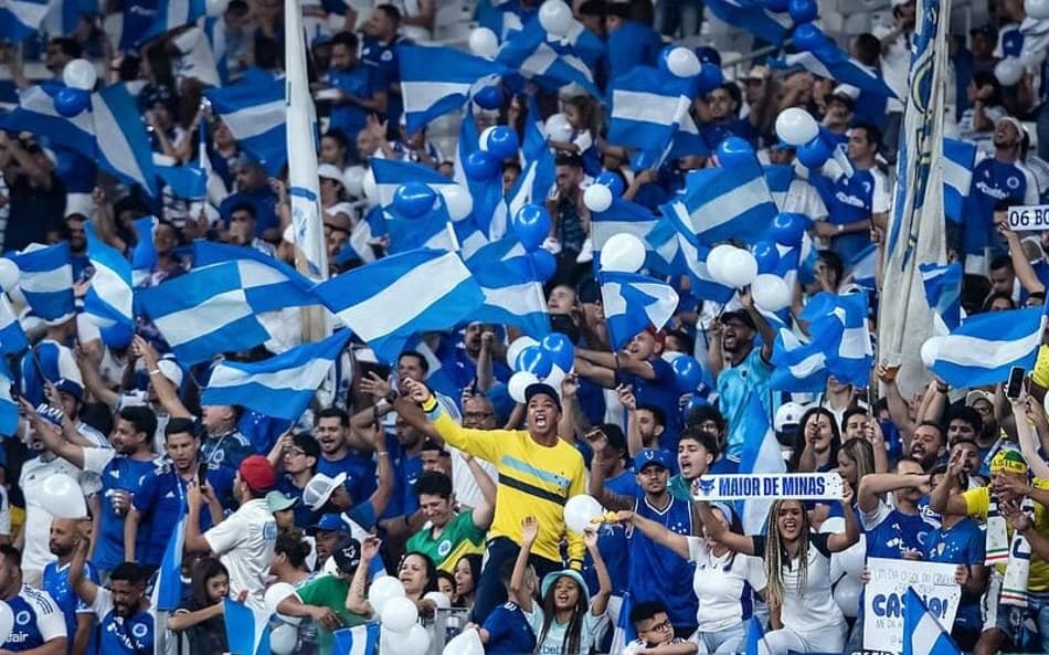 Torcida do Cruzeiro no Mineirão (Foto: Gustavo Aleixo/Cruzeiro)