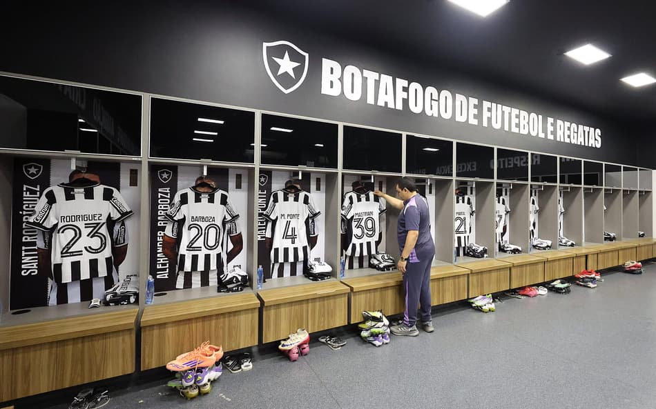 Vestiário do Botafogo para o duelo com o Bahia (Foto: Vítor Silva/Botafogo)