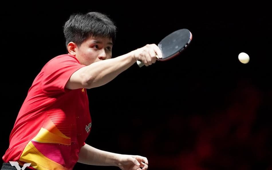 O chinês Lin Shidong em uma das vitórias no China Smash (Foto: Divulgação/WTT)
