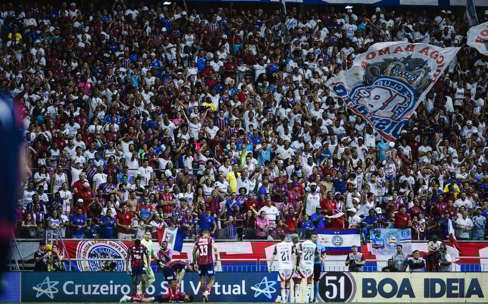 Torcida do Bahia lota a Arena Fonte Nova contra o Flamengo (Foto: Letícia Martins/EC Bahia)