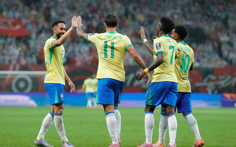 Ataque da Seleção Brasileira Brasil x Coreia do Sul amistoso