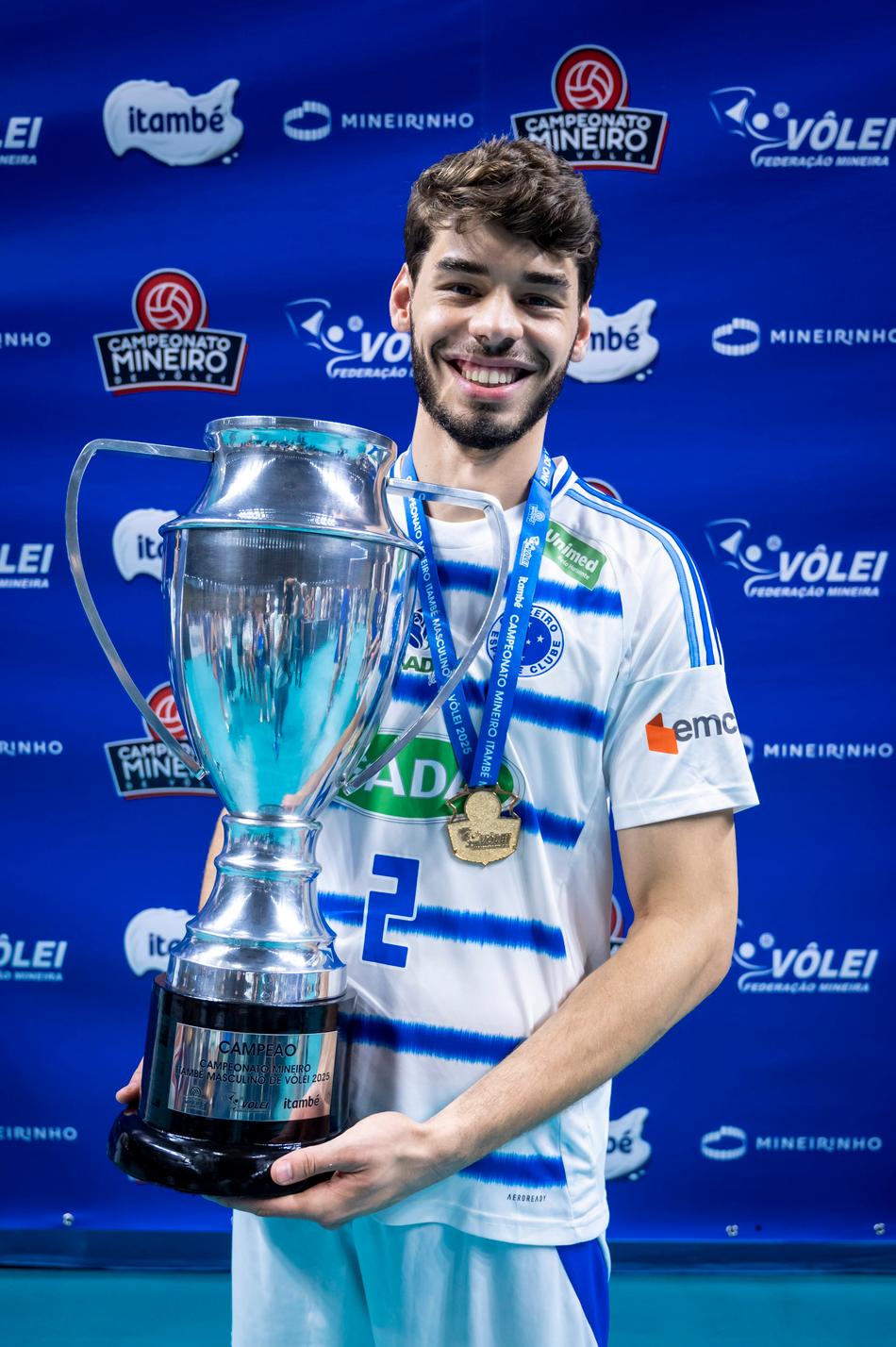 Willian na final do Mineiro de Vôlei 2025 (Foto: Agência i7/Sada Cruzeiro)
