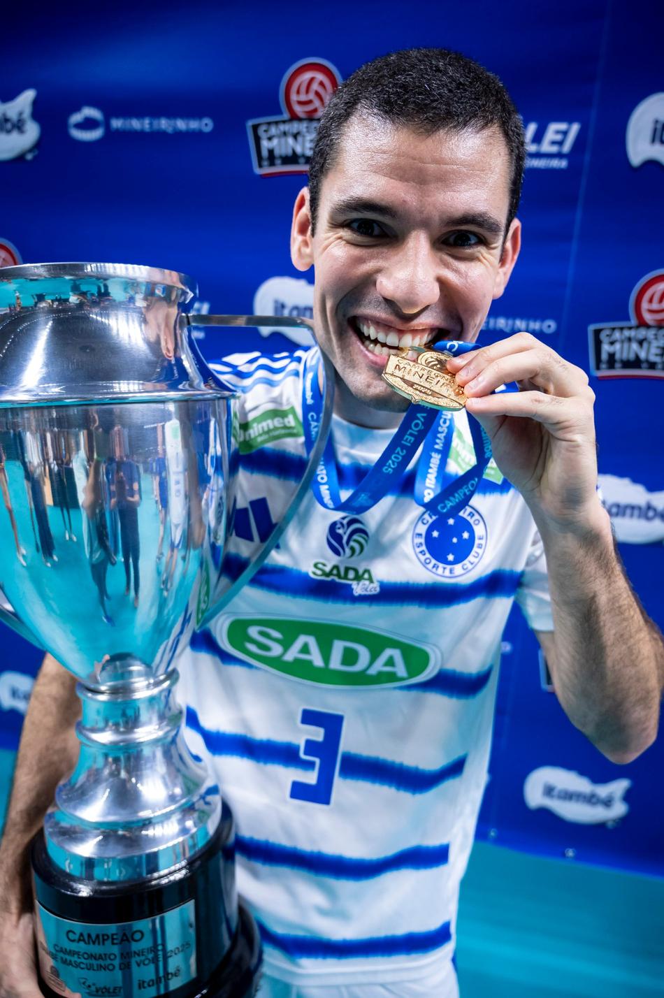 Gustavo na final do Mineiro de Vôlei 2025 (Foto: Agência i7/Sada Cruzeiro)