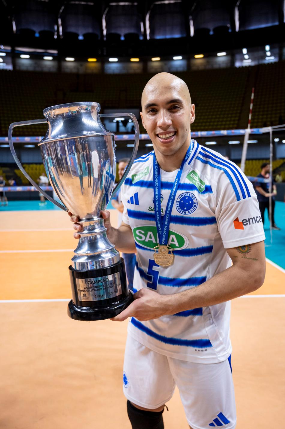 Matheus Brasília na final do Mineiro de Vôlei 2025 (Foto: Agência i7/Sada Cruzeiro)