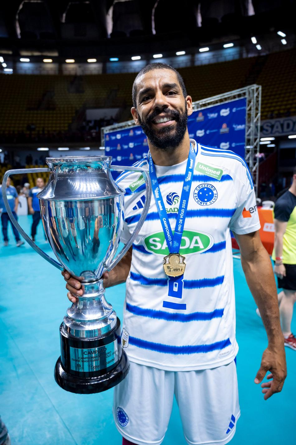 Wallace na final do Mineiro de Vôlei 2025 (Foto: Agência i7/Sada Cruzeiro)