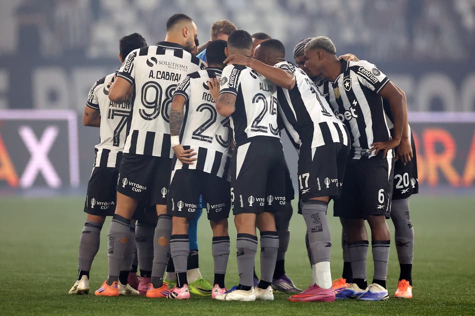 Jogadores do Botafogo reunidos para o clássico (Foto: Vítor Silva/Botafogo)
