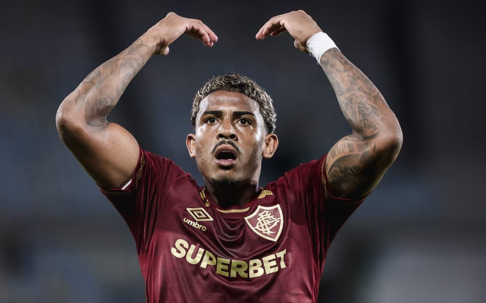 John Kennedy comemora em Fluminense x Juventude (FOTO: LUCAS MERÇON / FLUMINENSE F.C.)