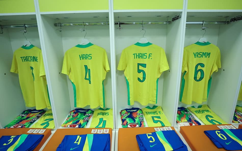 Vestiário da Seleção Brasileira em Brasil x Itália. (Foto: Lívia Villas Boas/ CBF)