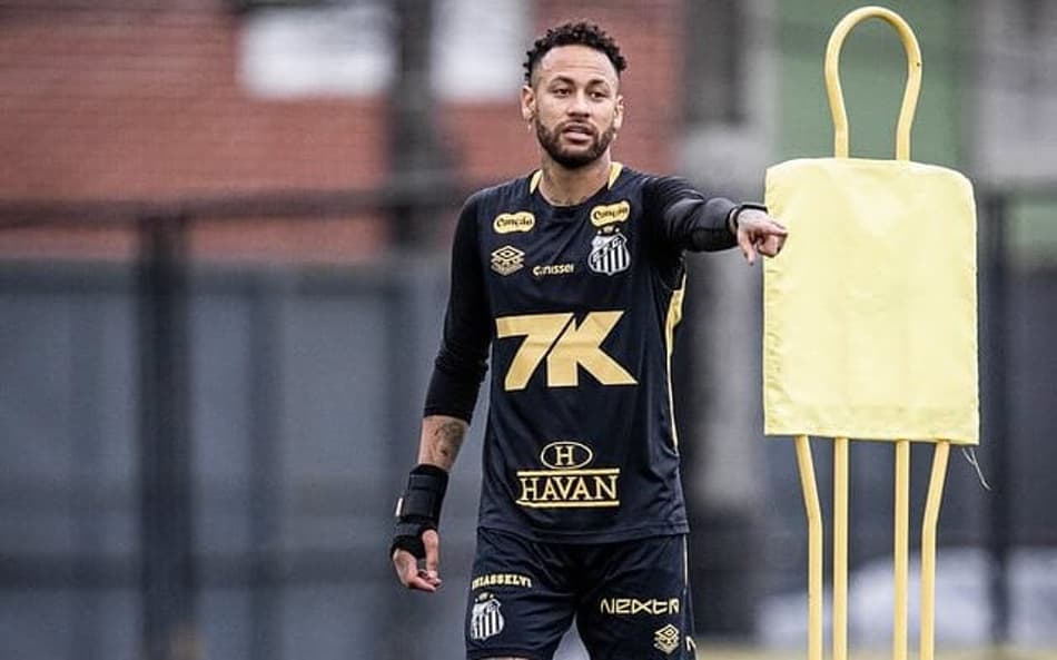 Neymar é relacionado para jogo do Santos depois de mais de um mês de fora por causa de uma lesão na coxa direita. (Foto: Divulgação/ Santos FC)