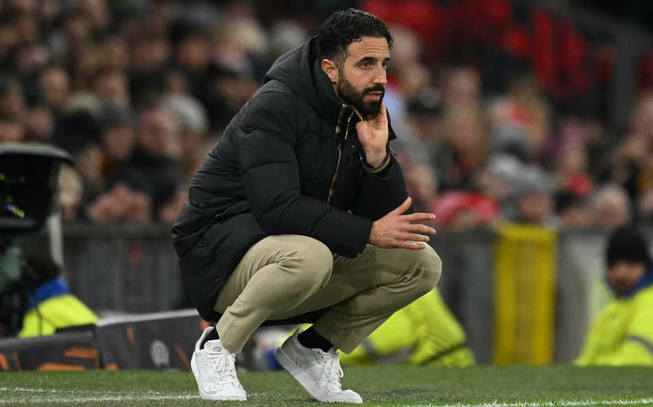 Rúben Amorim, treinador do Manchester United (Foto: Oli Scarff/AFP)