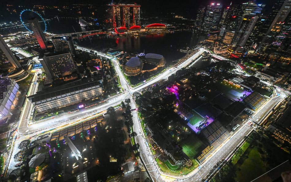 Palco do GP de Singapura de F1 (Foto: Roslan Rahman / AFP)