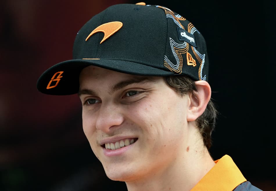 McLaren's Australian driver Oscar Piastri arrives for the practice session for the United States Formula One Grand Prix at the Circuit of the Americas in Austin, Texas, on October 17, 2025. (Photo by Jim WATSON / AFP)