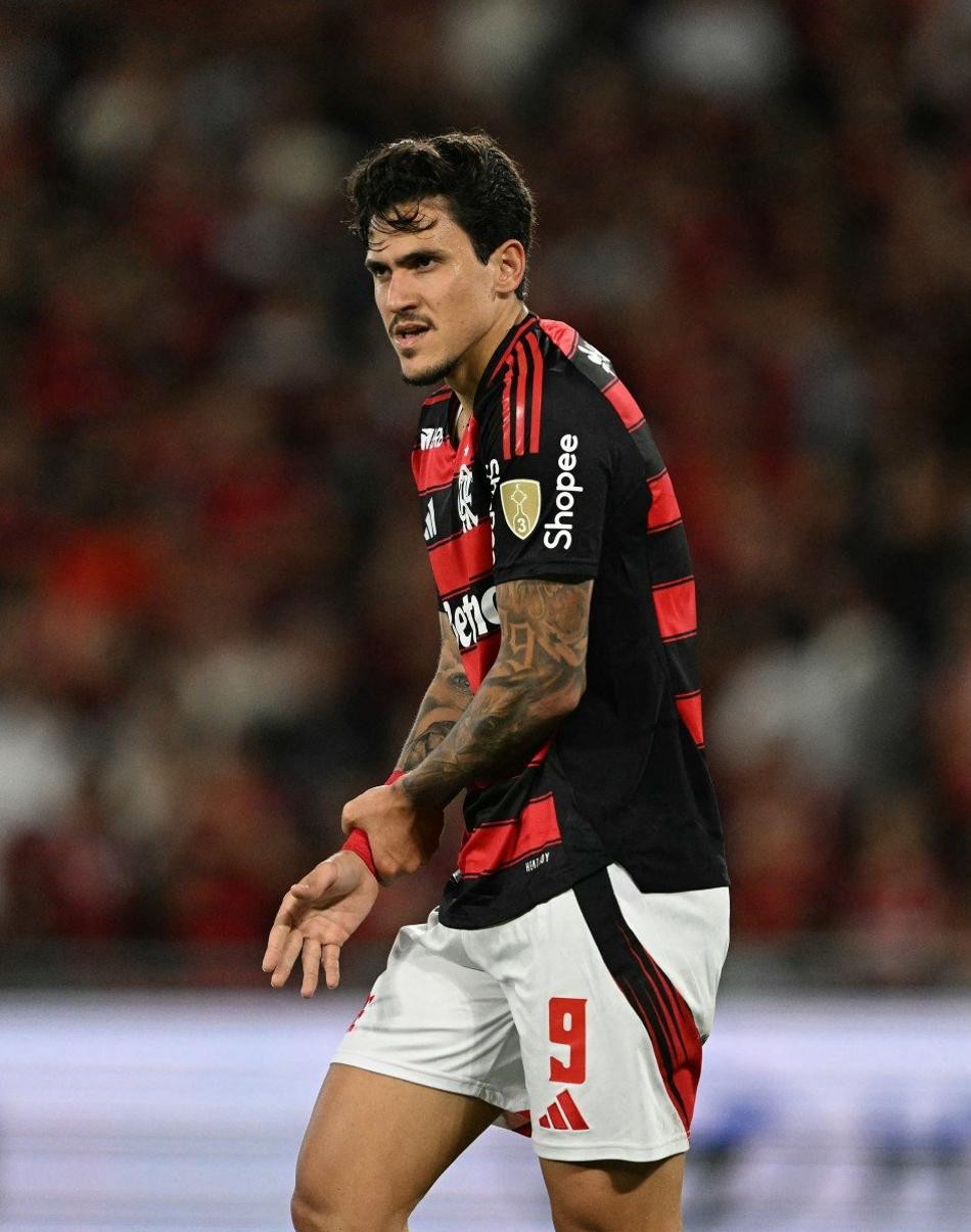 Ancelotti disse que não convocou Pedro, do Flamengo, por conta da lesão (Foto: Mauro PIMENTEL / AFP)