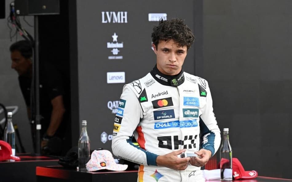 Lando Norris é pole no GP do México (Foto: Alfredo Estrella/ AFP)