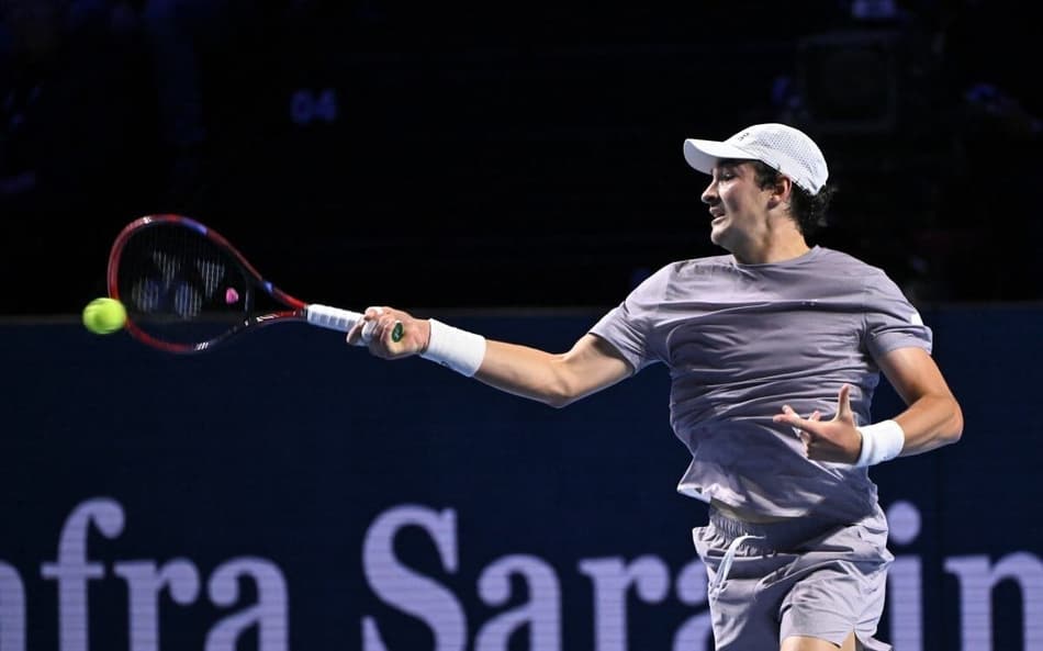 O forehand foi uma das armas de João Fonseca na final do ATP 500 da Basileia